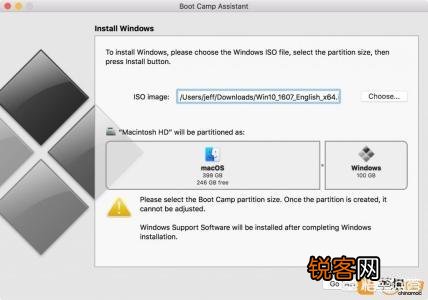Mac装完win10,如何分盘？