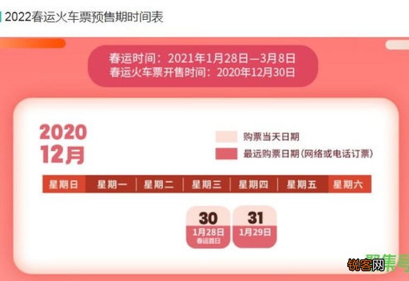 2022年火车票提前多少天预售