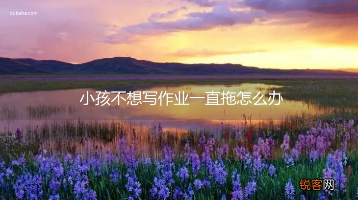 小孩不想写作业一直拖怎么办