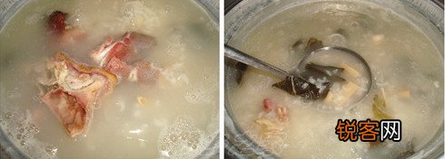 菜干烧猪骨粥