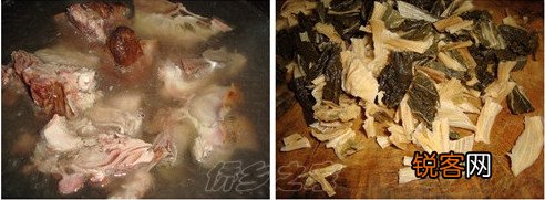 菜干烧猪骨粥