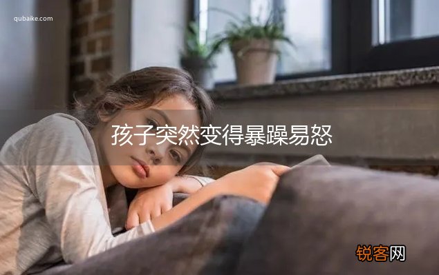孩子突然变得暴躁易怒