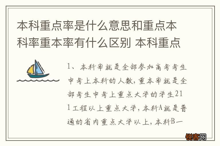 本科重点率是什么意思和重点本科率重本率有什么区别 本科重点率的意思