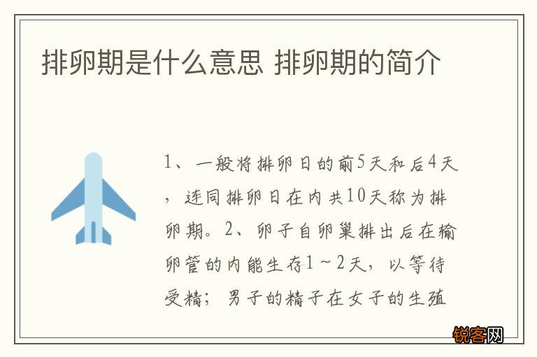 排卵期是什么意思 排卵期的简介