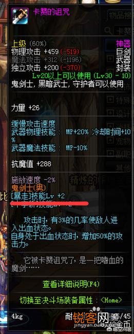 dnf红眼暴走换装都有哪些装备？