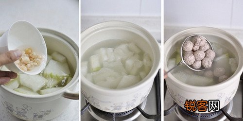 干贝冬瓜肉丸汤