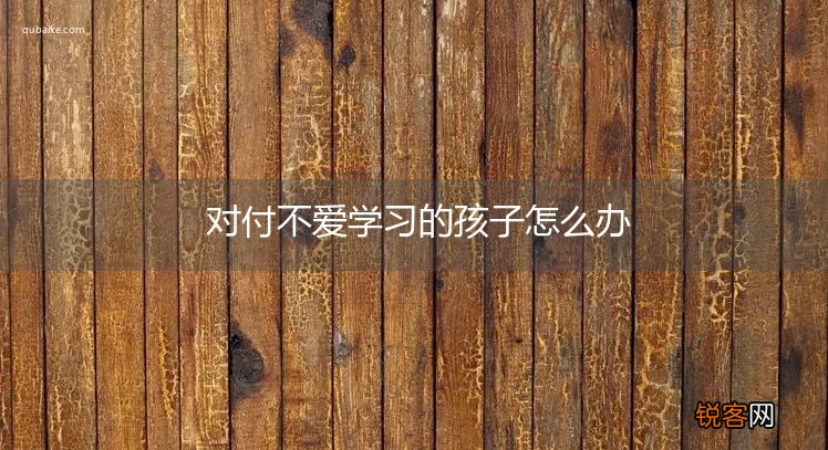 对付不爱学习的孩子怎么办