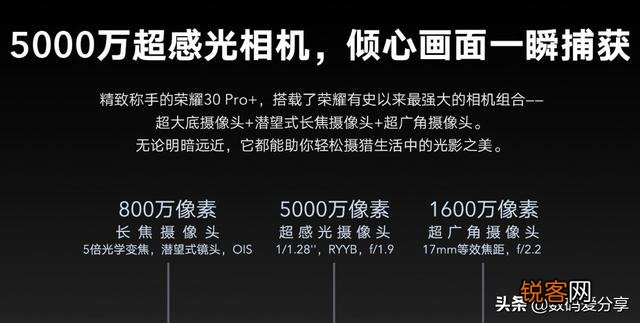 荣耀v30pro和30por那款摄像好？