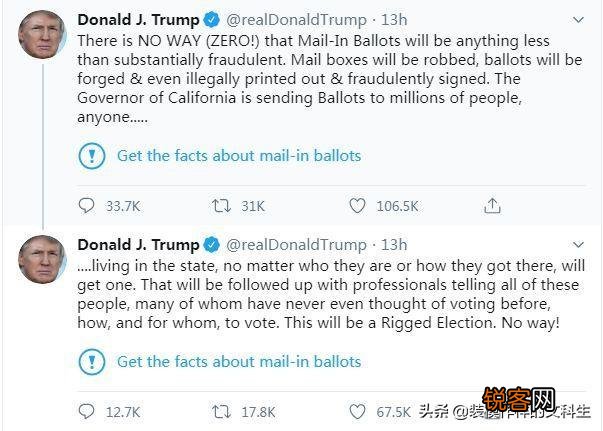特朗普说推特干涉年底总统选举,扬言行使总统权利,怎么回事？