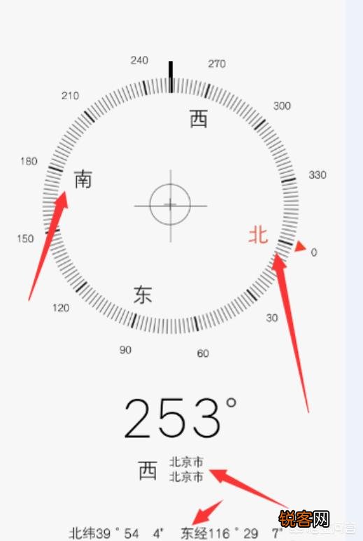 手机上的指南针是怎么用的？