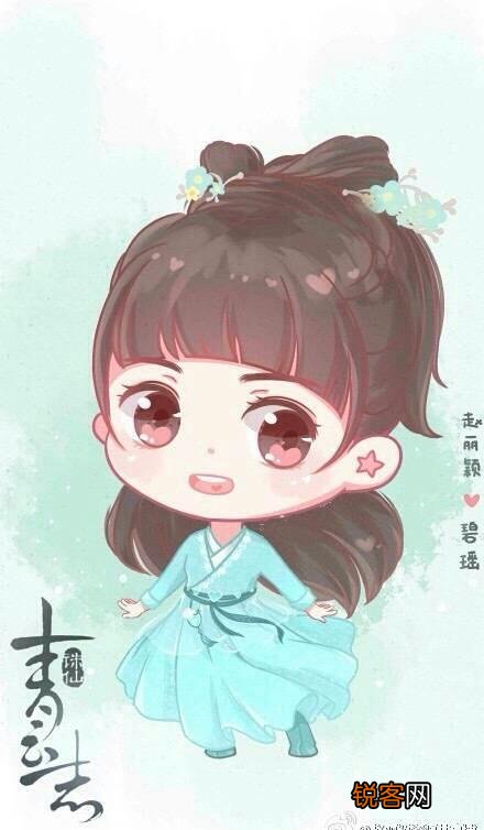 丽颖有哪些好看的Q版萌图？