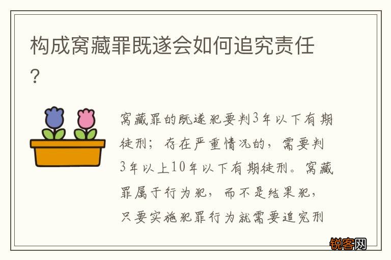 构成窝藏罪既遂会如何追究责任?