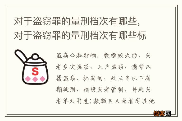 对于盗窃罪的量刑档次有哪些，对于盗窃罪的量刑档次有哪些标准