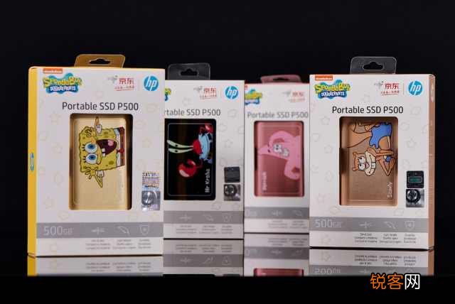 海绵宝宝联名款移动固态 HP P500移动固态硬盘价格