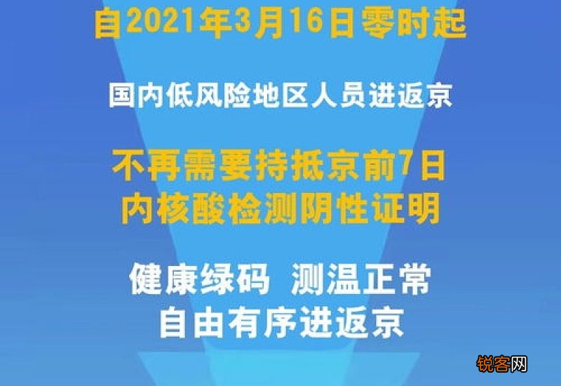 2021年低风险地区进京有什么规定